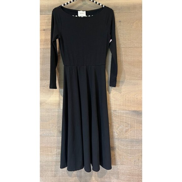 Reformation Wiley BLACK JERSEY Dress Size XS - Picture 3 of 7